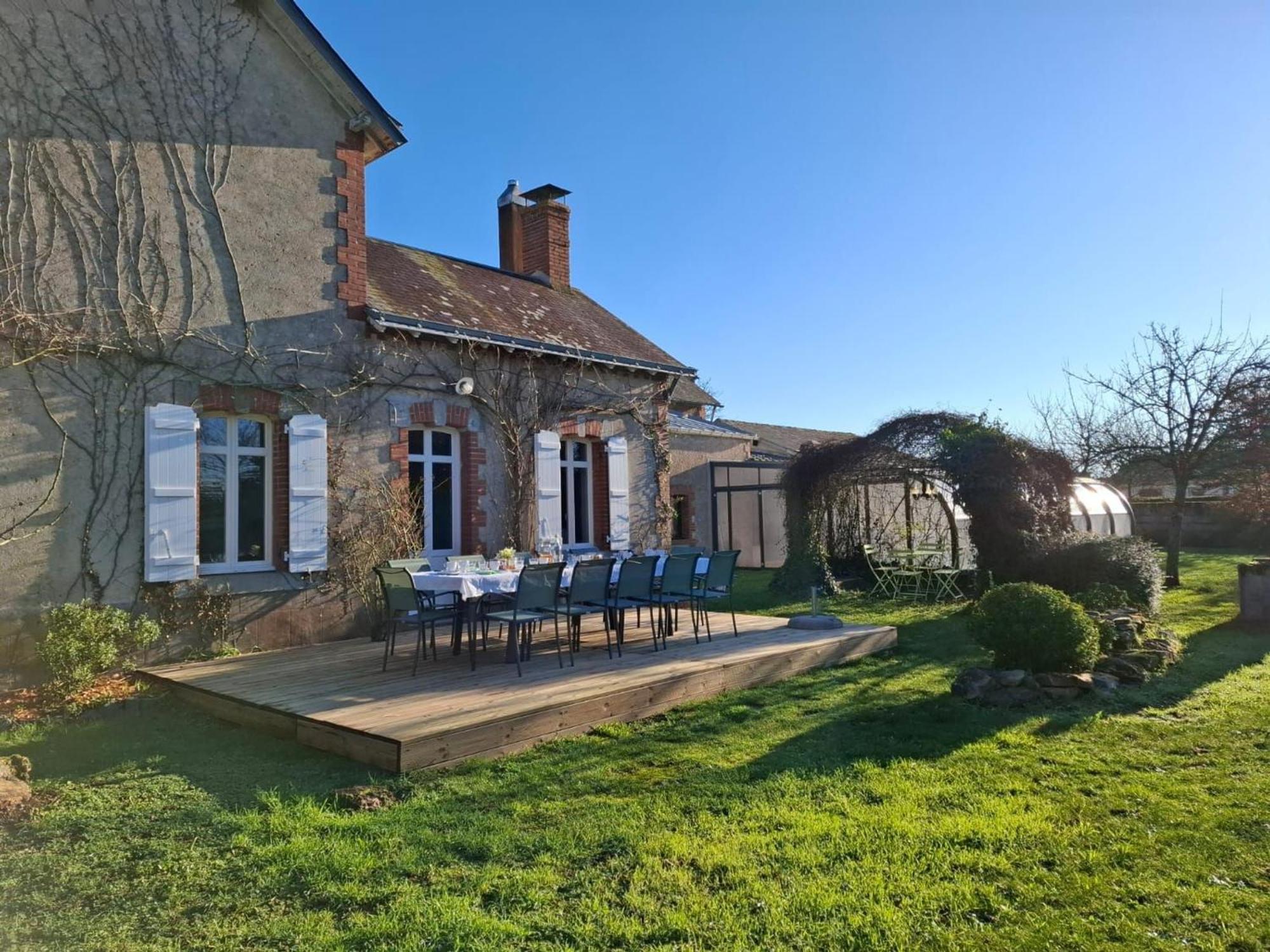Gite Familial Avec Piscine Chauffee A Lege - Fr-1-306-1296 Экстерьер фото
